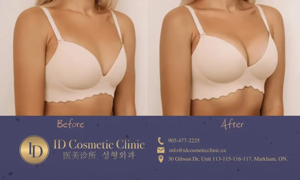 Fillers for Breast Augmentation at Toronto ID Cosmetic Clinic, Boob job with breast fillers, boob fillers for breast enhancement