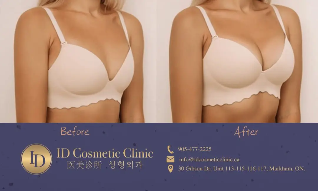 Fillers for Breast Augmentation at Toronto ID Cosmetic Clinic, Boob job with breast fillers, boob fillers for breast enhancement