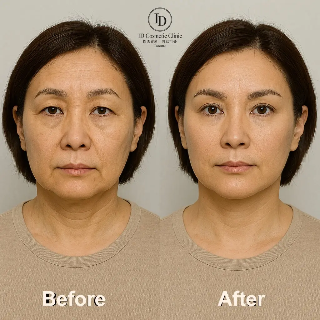 Toronto Endoscopic Brow Lift at ID Cosmetic Clinic before and after